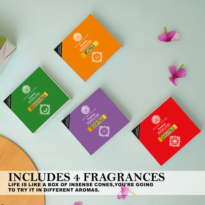 🌿 Ayesha Divine – Veda Collection Premium Incense Cones (80 Cones)