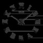 DIY Wall Clock 3D Roman Word Large Wall Clock Living Room Watch Modern Quartz Minimalist Wall Sticker Clock Home Decor 2023 New
